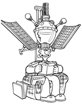 coloriage Wallace et gromit dans son fauteuil